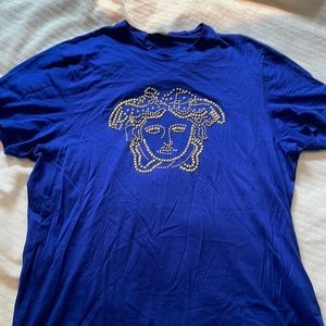 Versace tshirt with studded Medusa
